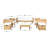 Chilton 7 - Person Patio Conversation Set with Cushions-800218627