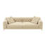 Canapé-lit convertible 3-en-1 de 97,7 po, canapé-lit coulissant à siège profond de 28,4 po, canapé moderne capitonné à boutons, canapé 4 places avec repose-pieds mobile pour appartement, bureau, chambre à coucher, abricot (ancien SKU: W1885S00201)-131141794