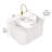 Single Wall Mounted Bathroom Vanity Set,White-1767177304-1767177308