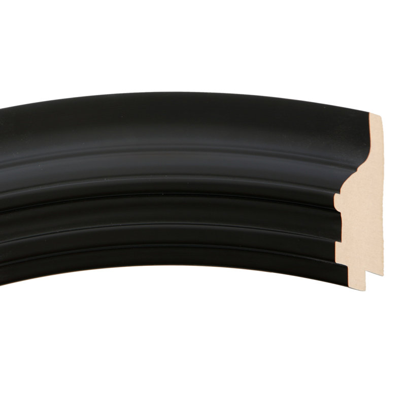 Miroir d'appoint Pinter, H 20 po x l 20 po, Noir