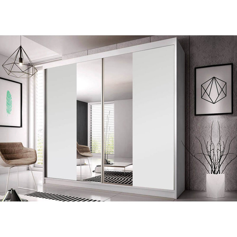 Yeghia 2 Door Wardrobe, White