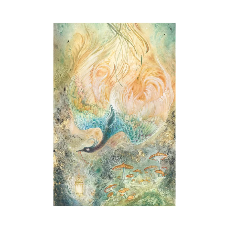 Stealing Embers II by Stephanie Law - Wrapped Canvas Gallery-Wrapped Canvas Giclée, 20.32 cm H x 30.48 cm W