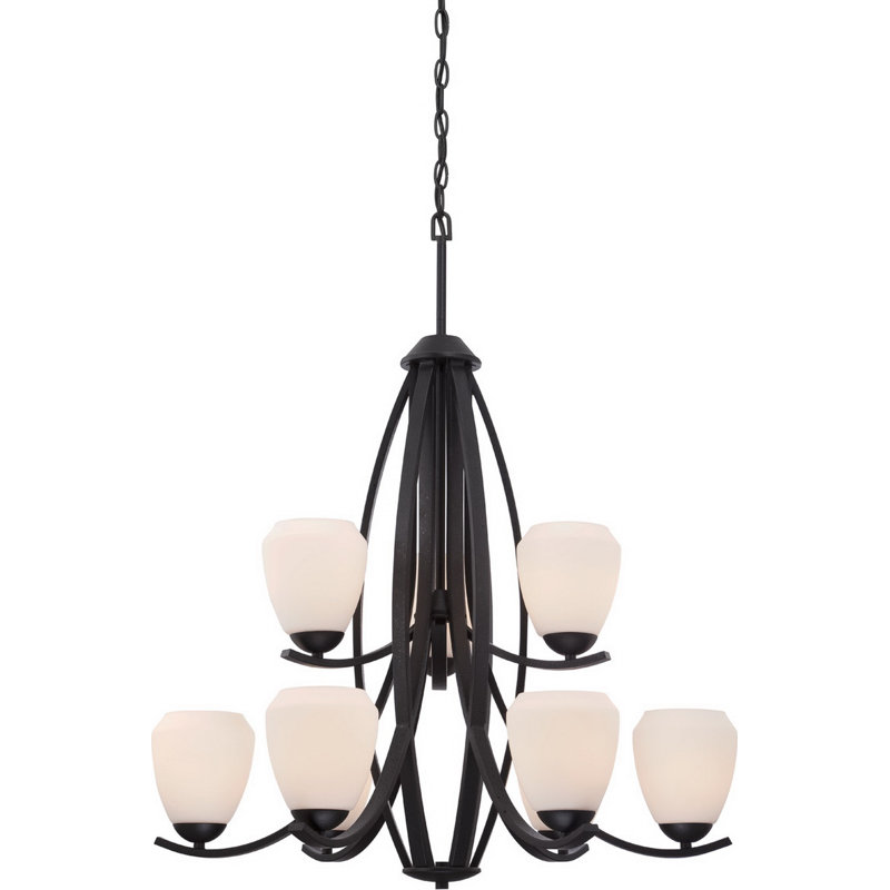Lustre à niveaux ombrés 9 lumières Plaistow