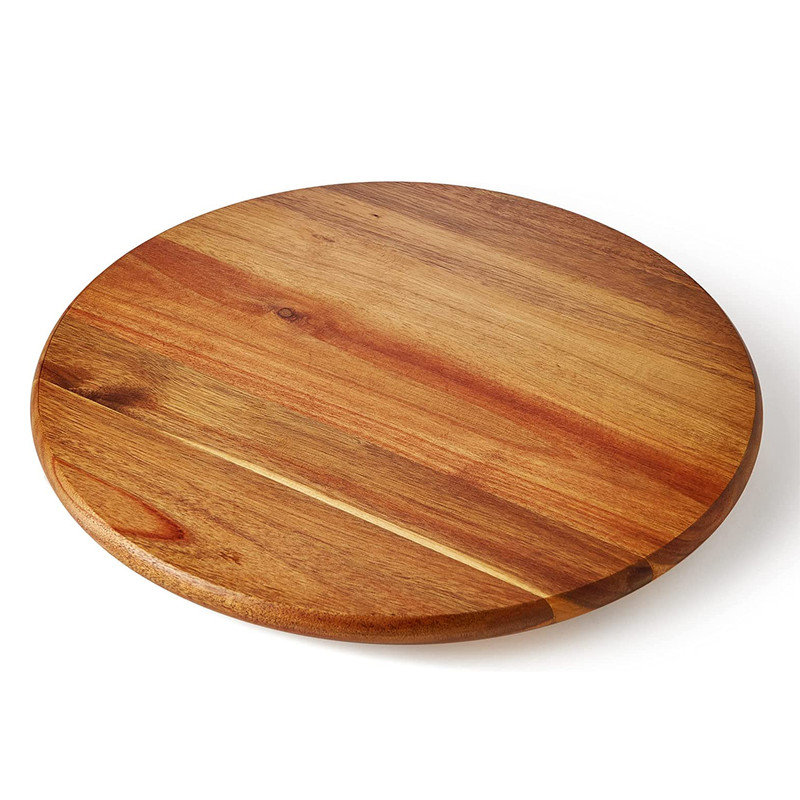 Plateau tournant en bois d'acacia de 35,5 cm (14 pouces) pour meuble de cuisine