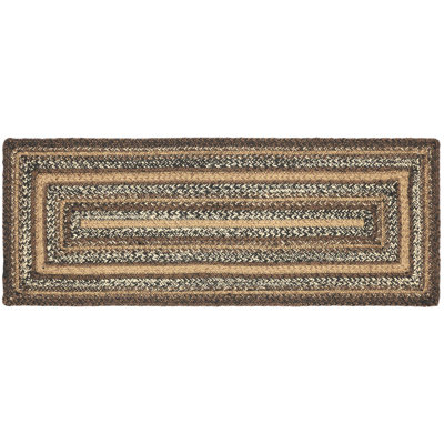 Chemin de table géométrique en jute et coton Birt Whistle