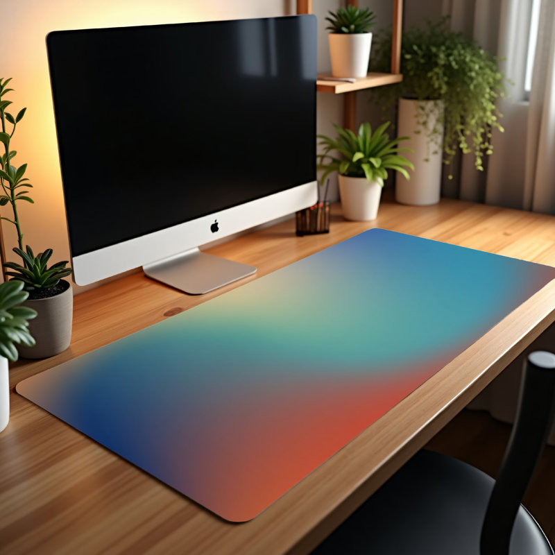 Polyester Desk Pad, 31.5x15.5