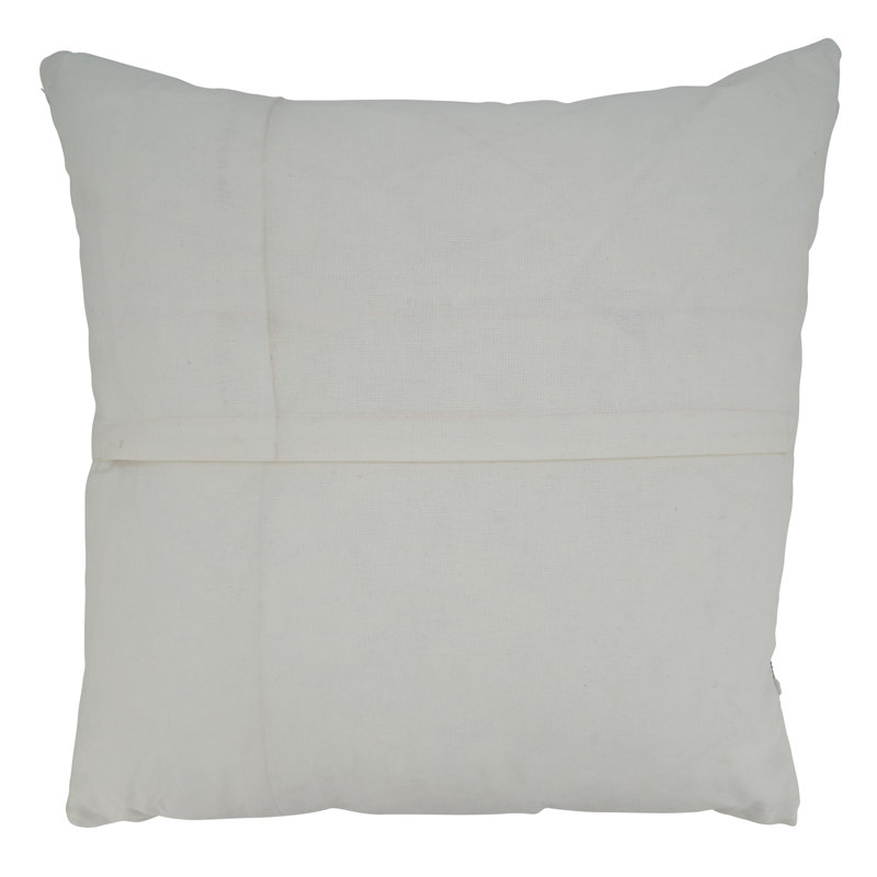 Black and White Chunky Striped Square Throw Pillow