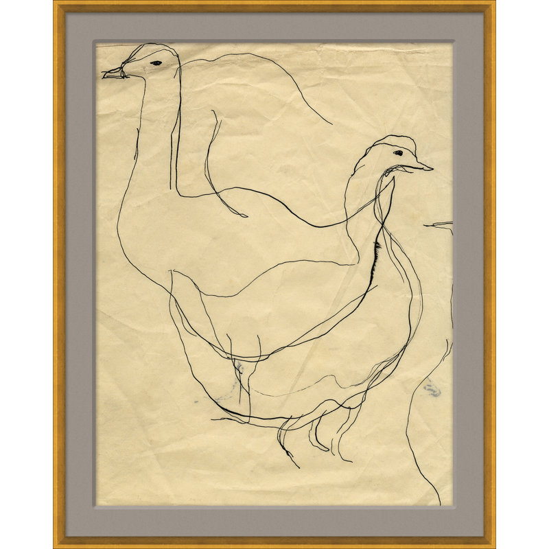 Duck Sketch Giclee Print by Finn And Ivy
