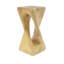 Table d'appoint d'extérieur, table de bout en forme de torsion, table d'appoint décorative, table de tabouret de jardin pour terrasse de balcon, côté piscine, béton léger, texture semblable au bois-606967565