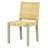 Farmhouse Modern Dining Chairs Set Of 2-Solid Wood Rattan Backrest  Indoor/Outdoor Versatility-833878406