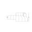 2 Seater Velvet Seating Component