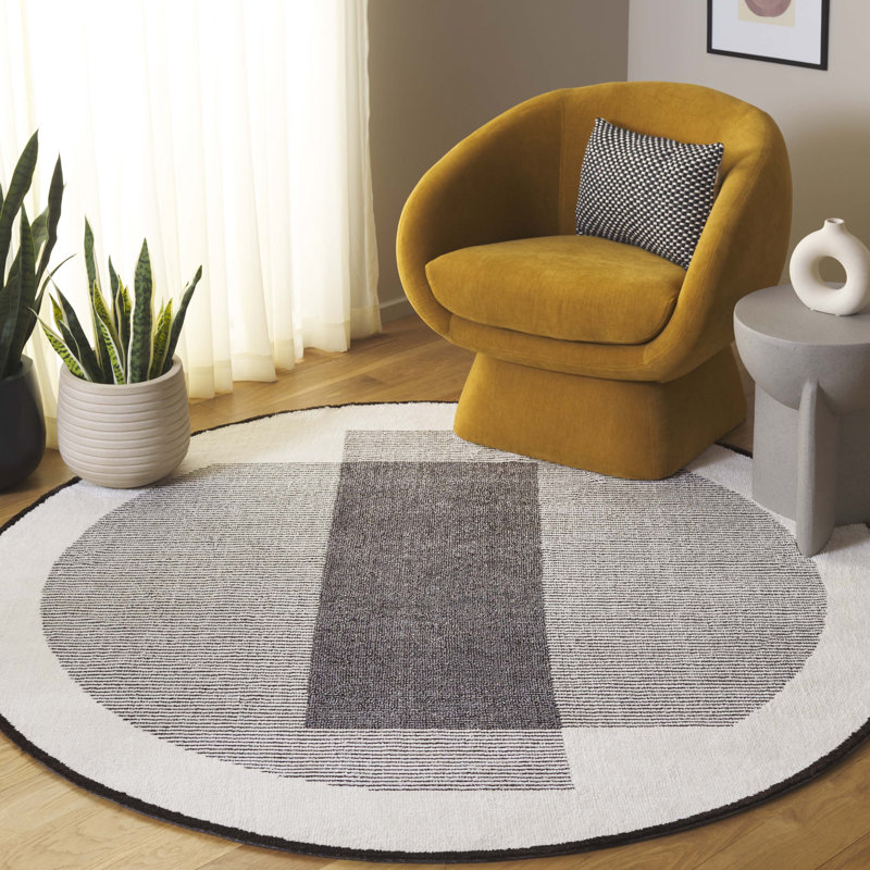 Leisl Performance Geometric Rug, Round 6'