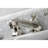 Kingston Brass Metropolitan Two-Handle 3-Hole Deck Mount Widespread Bathroom Faucet with Brass Pop-Up Drain-133789738