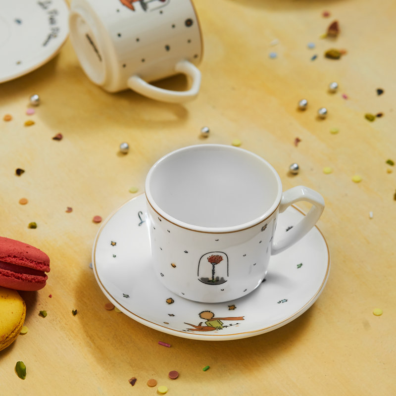 Ensemble de tasses à café et soucoupes pour 6 personnes The Little Prince