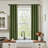 Grommet Room Darkening Linen Textured Curtain-607110993-607110984