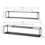 Georgeanne 2 Piece Metal Floating Shelf