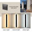 Matte Black Integrated LED Outdoor Sconce