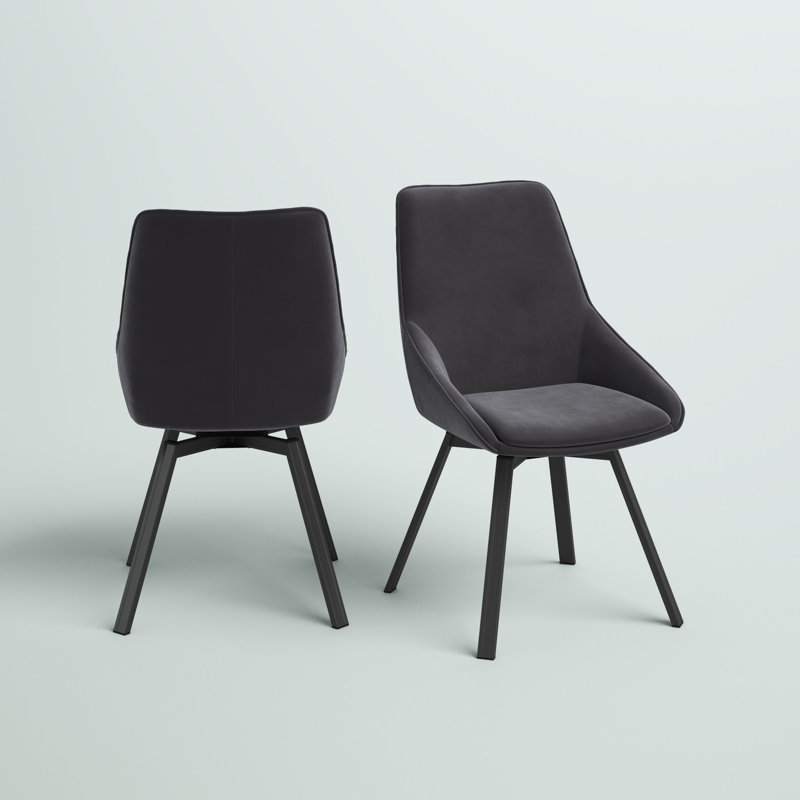 Ambrose Swivel Dining Chair, Gray