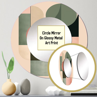 Lianet Metal Round Mirror