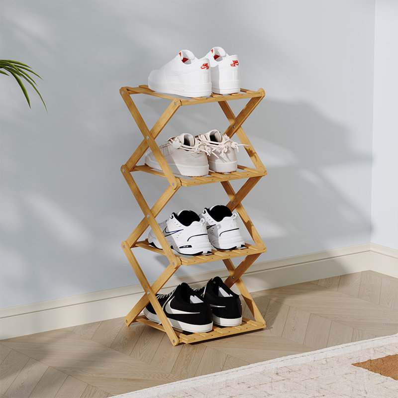 4 Pair Shoe Rack