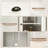 41.7 Inch Kitchen Island with Mini Fridge Space and Built-in Power Outlet Coffee Bar Cabinet-278124527-278124512