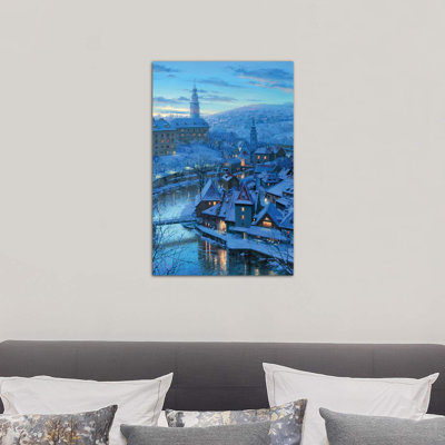 Twilight In Krumlov by Evgeny Lushpin - Wrapped Canvas Print