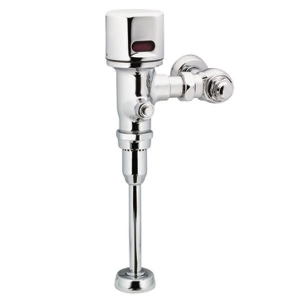 Chrome Battery Powered Sensor-Operated Flush Valve for Urinals
