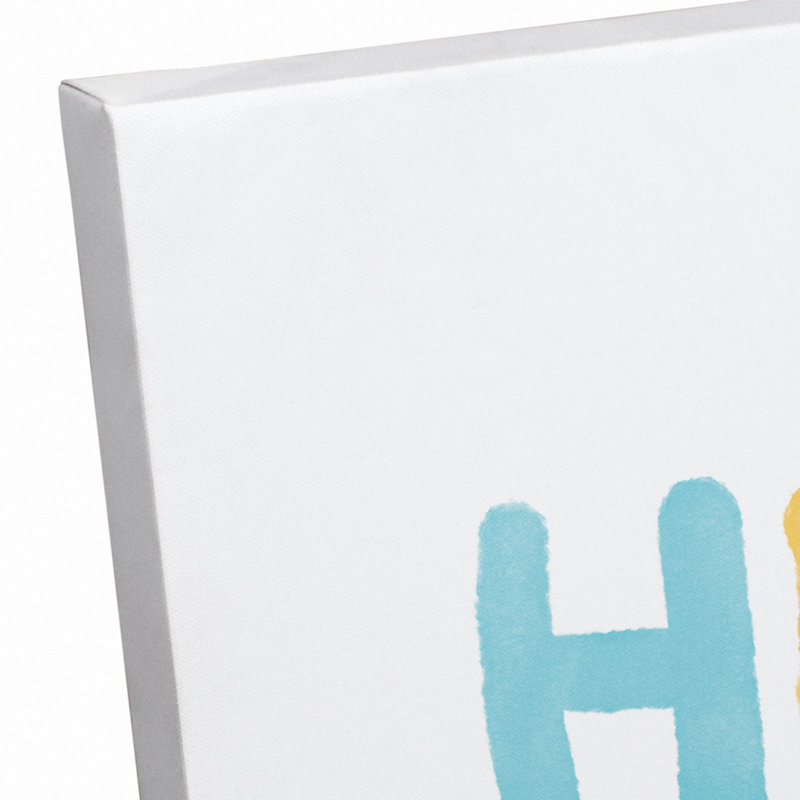 Art sur toile personnalisé Macaulay Hello Little One, H 11 po x l 14 po x P 1,25 po, Toile tendue