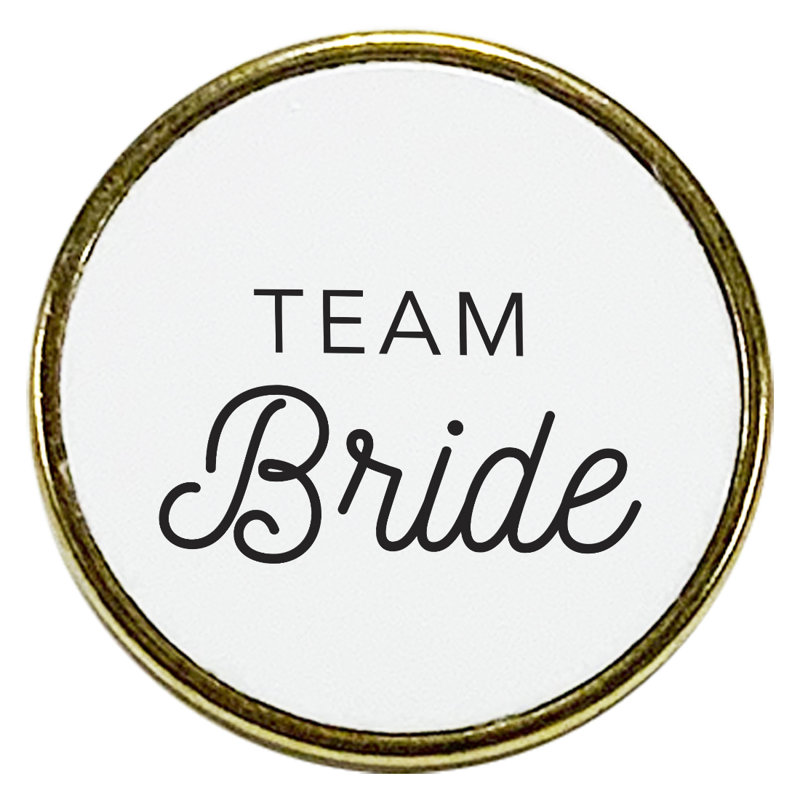 Épinglette Bridesman, « Team Bride » (équipe de la mariée)