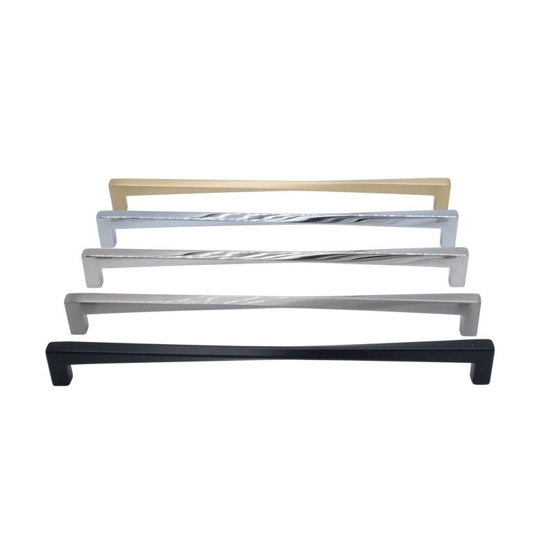 Twist Bar / Handle Pull, 8", Satin Brass