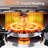 12"x12" Electric Skillet with Glass Lid, 1500W Copper Non‑stick Pan, PTFE & PFOA Free