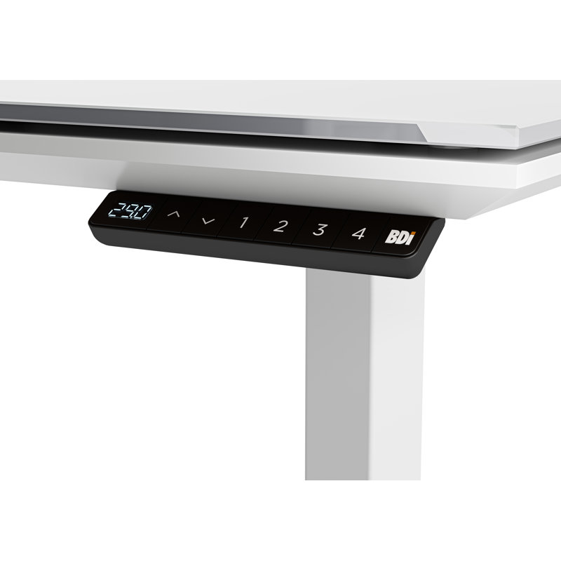 Centro Height Adjustable Computer Desk, 24.75" H x 66" W x 30" D