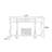 51.97" Brown Half Moon Solid Wood Console Table