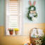 Décoration de porte suspendue pour couronne de lapin de Pâques L: 20 po x l: 11,8 po