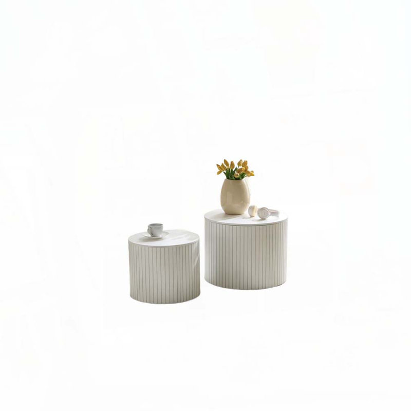 Nesting Coffee Table Set, White