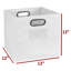Bac de rangement pliable en tissu avec porte-étiquette Niche Cubo-1952162577