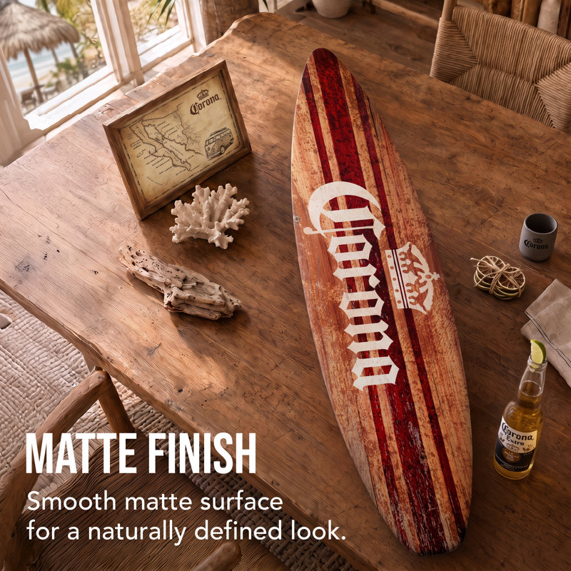 Kersh Licensed Corona Surfboard Wall Décor