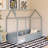 Wood Bed House Bed Frame With Fence-207616652-207616654