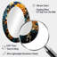 Décoration murale miroir orange orange sarcelle tourbillon II - Orange-406850849