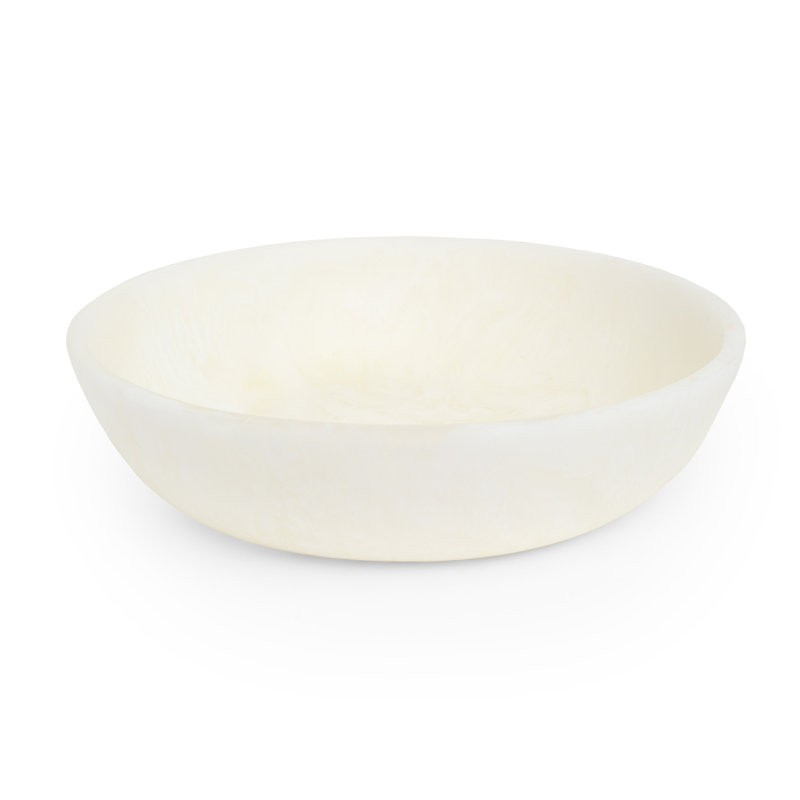 Bol moyen en résine Isanti - blanc