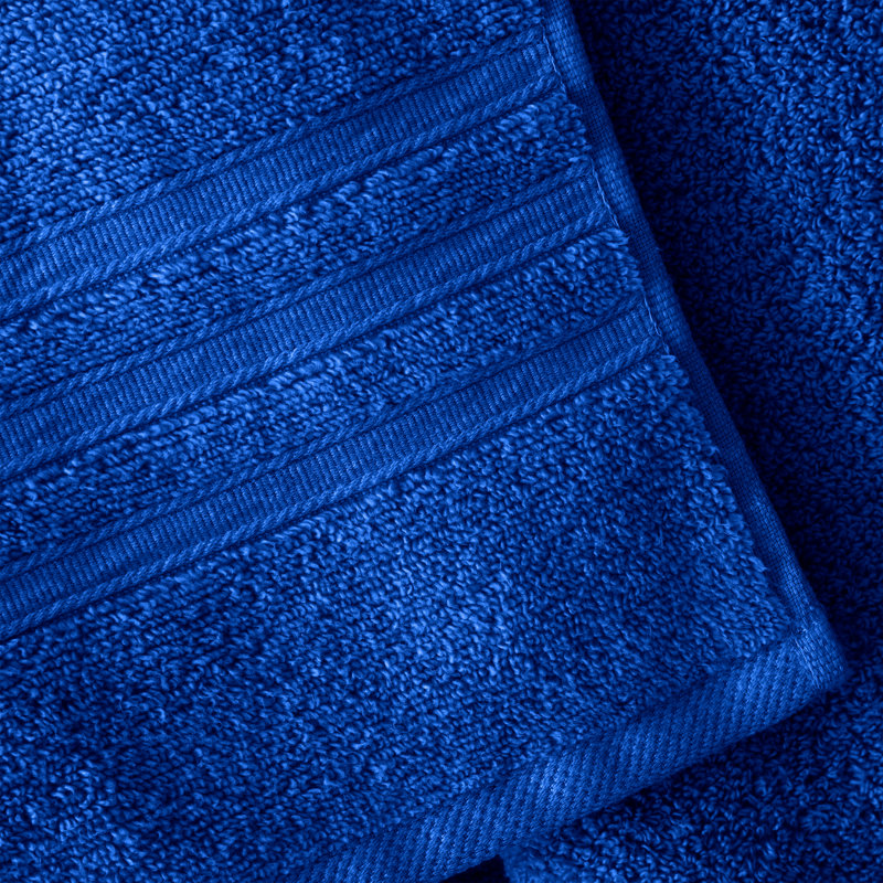 Zero Twist Cotton Bath Sheet Pair, Cobalt Blue