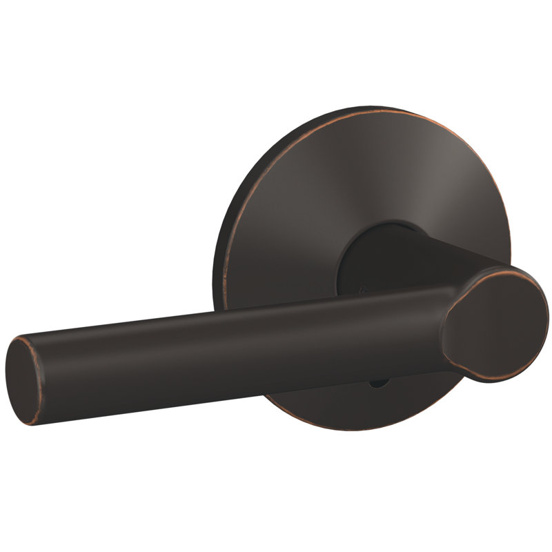 Custom Broadway Non-Turning Lever with Kinsler Trim, Aged Bronze