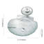 Lavabo de salle de bain vasque circulaire en verre trempé avec robinet 17,72 po Homary