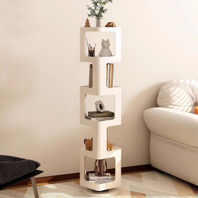 Iron rotating bookshelf