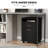 Mobile Storage Cabinet Organizer With Drawer And Cabinet, Printer Stand With Castors, Black