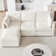 4-Piece Modular Cloud Couch Reversible Sectional with Ottoman