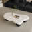 47 Inch Cloud Shaped Coffee Table With 3 Ball Legs-568610395-568610391