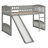 Loft Bed With Slide And Ladder-1278805188