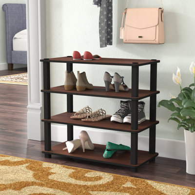 9 Pair Stackable Shoe Rack