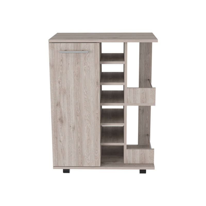 McEwensville Wood Bar Cart, Brown